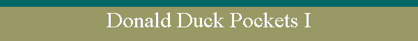 Donald Duck Pockets I